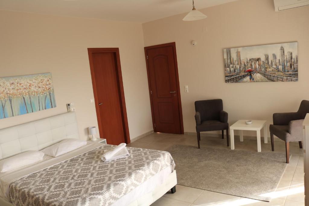 Schlafzimmer mit eigenem Badezimmer